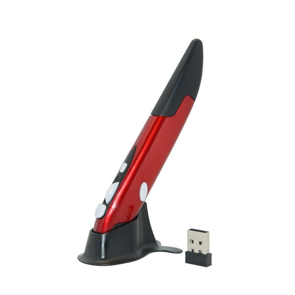 PR-03 2.4G USB Receiver Adjustable 1600 DPI Wireless Optical Pen Mouse for Computer PC Laptop Drawing Teaching, PR-03 Pen Mouse (Red), PR-03 Pen Mouse (Blue), PR-03 Pen Mouse (Grey) – Durable Build, Easy to Use PR-03 Pen Mouse (Red) Red