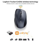 Logitech M705 1000DPI 2.4GHz Wireless Laser Dual Mode Mouse – Durable Build, Easy to Use