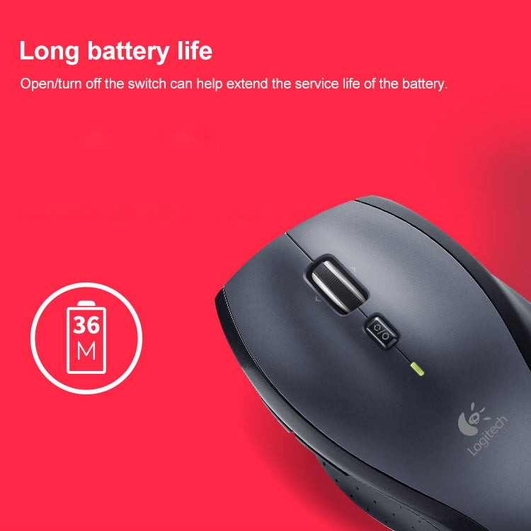 Logitech M705 1000DPI 2.4GHz Wireless Laser Dual Mode Mouse – Durable Build, Easy to Use