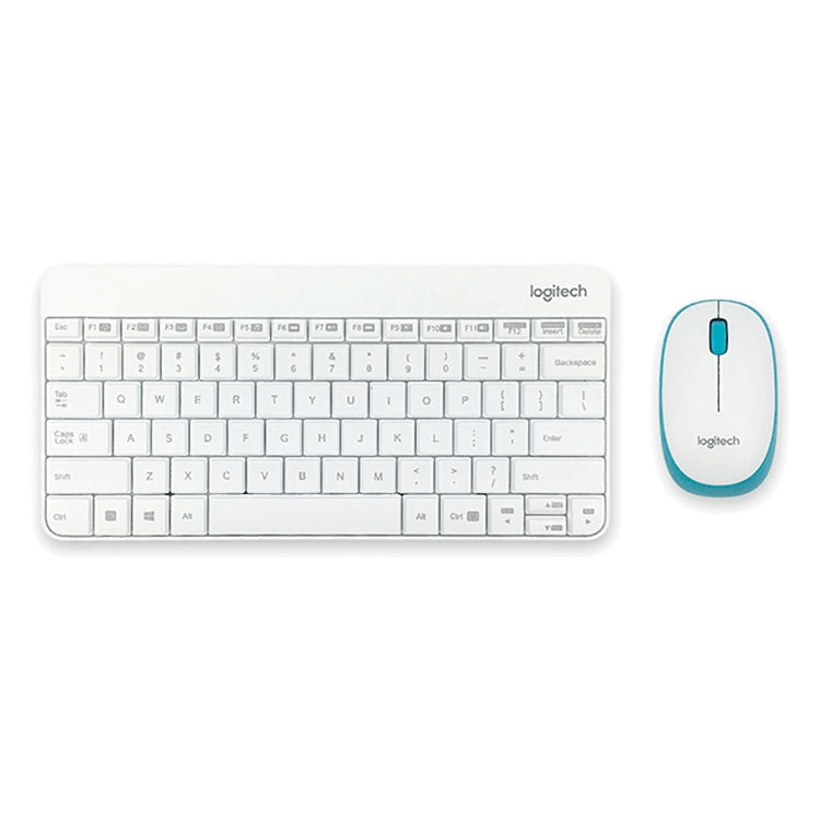 Logitech MK245 Nano Wireless Keyboard Mouse Set – Durable Build, Easy to Use White