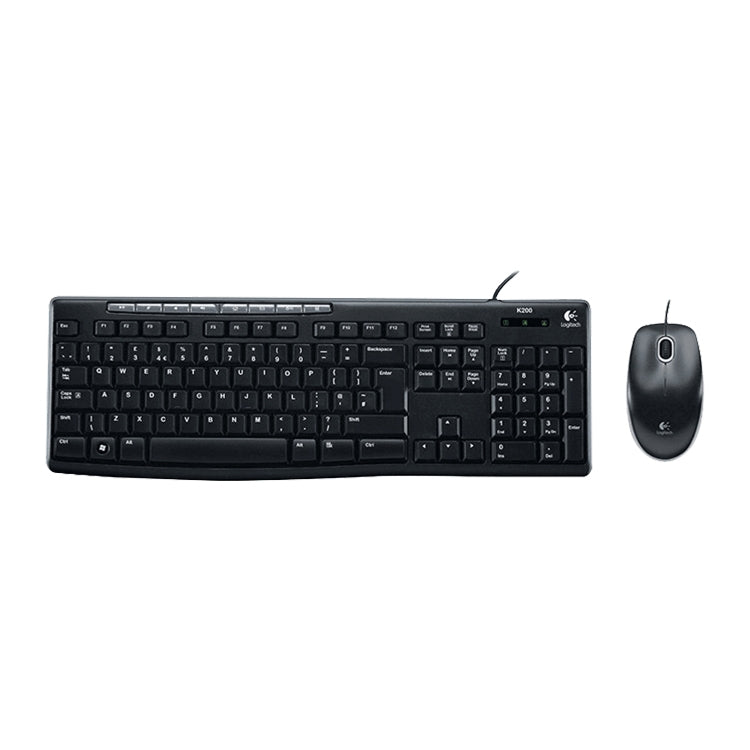 Logitech MK200 Wired Keyboard Mouse Set – Durable Build, Easy to Use Default Title