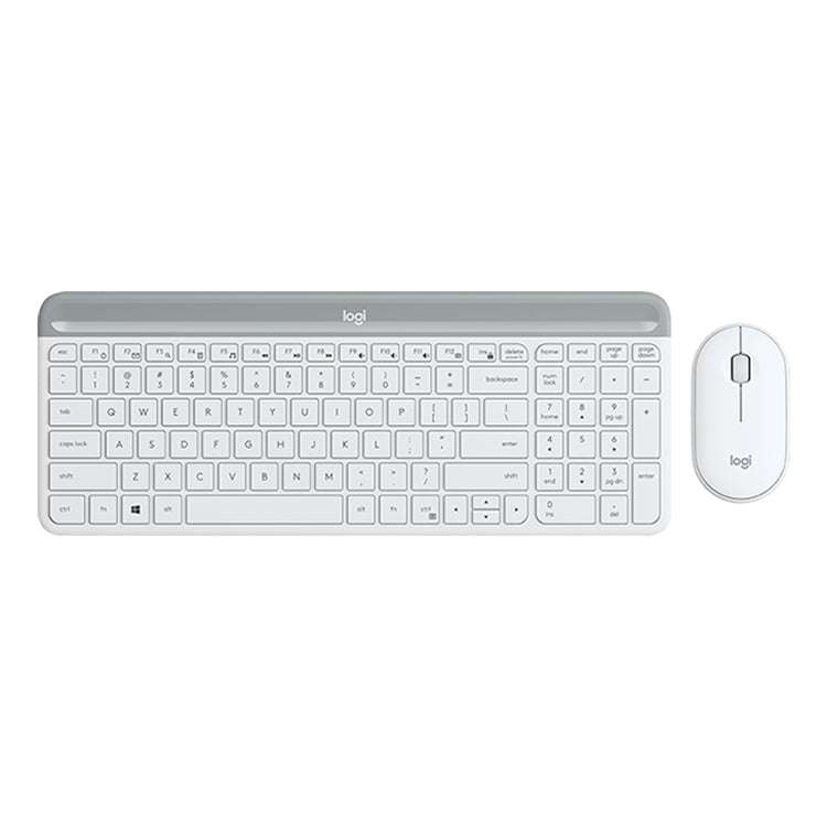 Logitech MK470 Wireless Silence Keyboard Mouse Set – Plug-and-play White