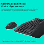 Logitech MK850 Wireless Bluetooth Keyboard Mouse Set – Flip, Bluetooth, Plug-and-play