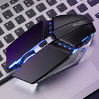 YINDIAO 6 Keys Gaming Office USB Mute Mechanical Wired Mouse, Mute Mouse(Black) – Durable Build, Easy to Use Mute Mouse(Black)