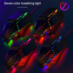 YINDIAO 6 Keys Gaming Office USB Mute Mechanical Wired Mouse, Mute Mouse(Black) – Durable Build, Easy to Use