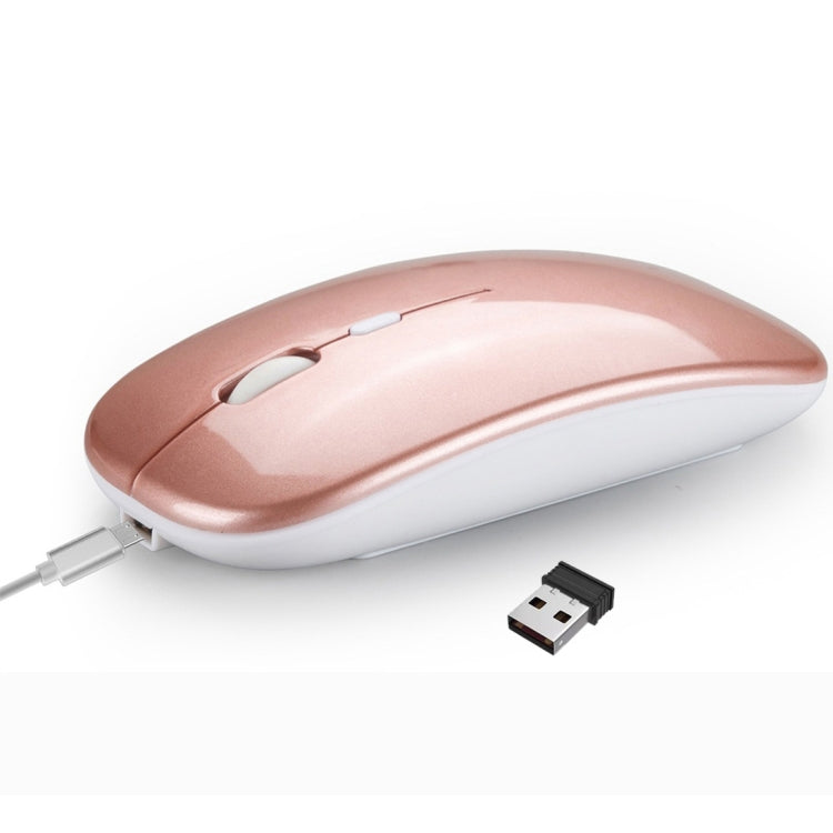 HXSJ M90 2.4GHz Ultrathin Mute Rechargeable Dual Mode Wireless Bluetooth Notebook PC Mouse – Bluetooth