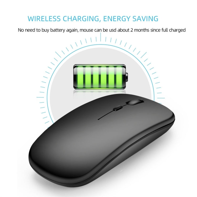 HXSJ M90 2.4GHz Ultrathin Mute Rechargeable Dual Mode Wireless Bluetooth Notebook PC Mouse – Bluetooth