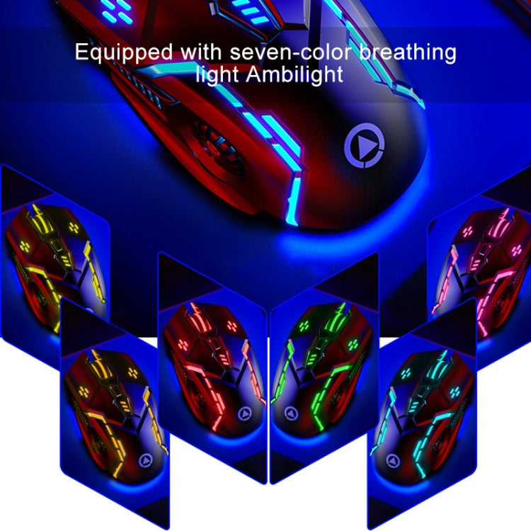 YINDIAO G5 3200DPI 4-modes Adjustable 6-keys RGB Light Silent Wired Gaming Mouse, G5 Silent Ver. Black, G5 Silent Ver. White – Durable Build, Easy to Use