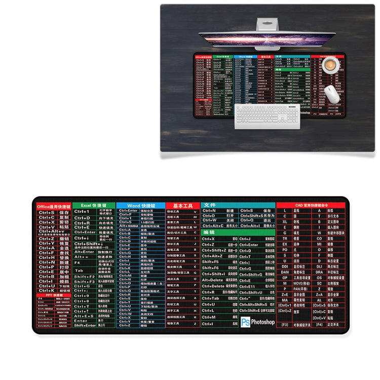 YINDIAO Large Rubber Mouse Pad Anti-skid Gaming Office Desk Pad Keyboard Mat, Size: 800x300mm (Universe), KB7660A, KB7660C, KB7660D, KB7660E, KB7660F – Durable Build, Easy to Use KB7660A