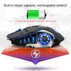 YINDIAO A4 2.4GHz 1600DPI 3-modes Adjustable Rechargeable Wireless Silent Gaming Mouse (Star Black), Star Black – Durable Build, Easy to Use