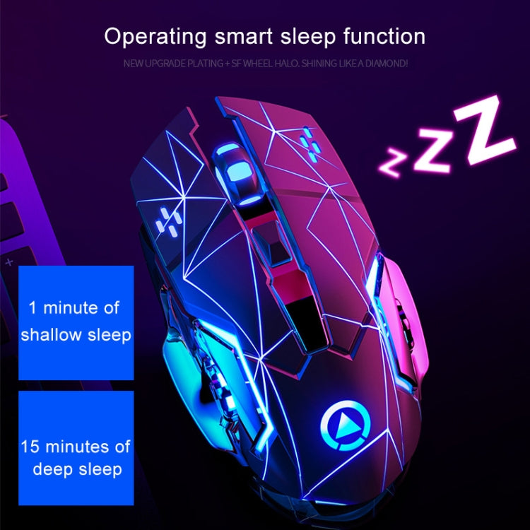 YINDIAO A4 2.4GHz 1600DPI 3-modes Adjustable Rechargeable Wireless Silent Gaming Mouse (Star Black), Star Black – Durable Build, Easy to Use