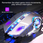 YINDIAO A4 2.4GHz 1600DPI 3-modes Adjustable Rechargeable Wireless Silent Gaming Mouse (Star Black), Star Black – Durable Build, Easy to Use