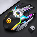 YINDIAO A5 2.4GHz 1600DPI 3-modes Adjustable Rechargeable RGB Light Wireless Silent Gaming Mouse – Durable Build, Easy to Use