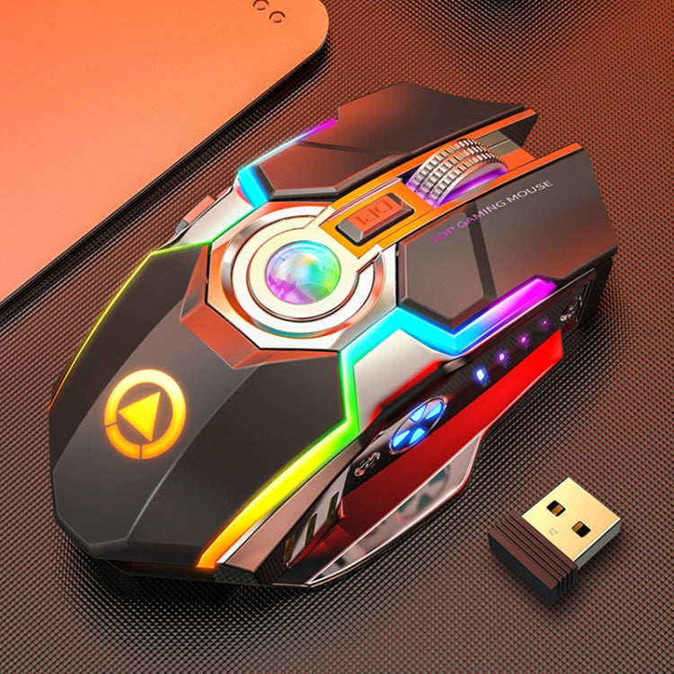 YINDIAO A5 2.4GHz 1600DPI 3-modes Adjustable Rechargeable RGB Light Wireless Silent Gaming Mouse – Durable Build, Easy to Use