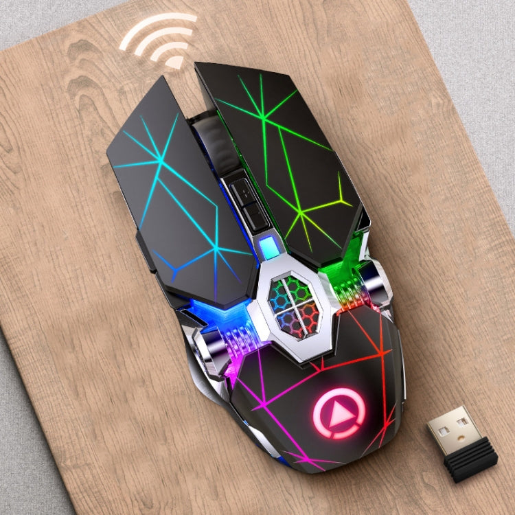YINDIAO A7 2.4GHz 1600DPI 3-modes Adjustable 7-keys Rechargeable RGB Light Wireless Silent Gaming Mouse – Durable Build, Easy to Use
