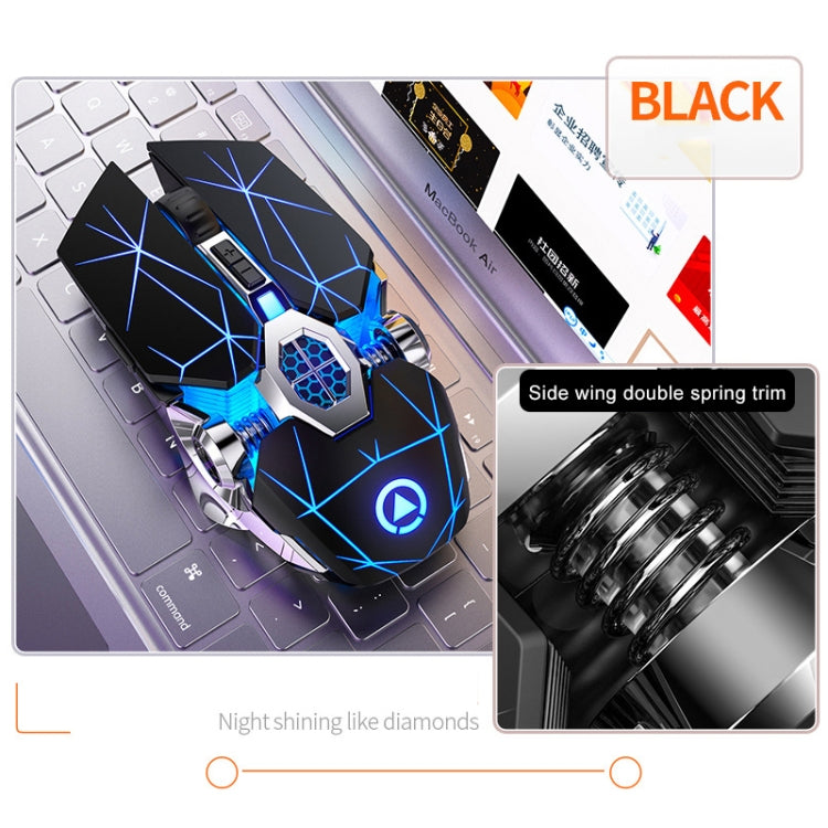 YINDIAO A7 2.4GHz 1600DPI 3-modes Adjustable 7-keys Rechargeable RGB Light Wireless Silent Gaming Mouse – Durable Build, Easy to Use