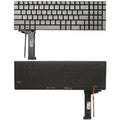US Keyboard with Backlight for Asus GL551 GL551J GL551JK GL551JM GL551JW GL551JX G552 G552V G552VW G552VX FZ50JX GL752VW GL742VW – Durable Build, Easy to Use, For Asus GL551 Silver (US), For Asus GL551 (US) For Asus GL551 Silver (US) Silver