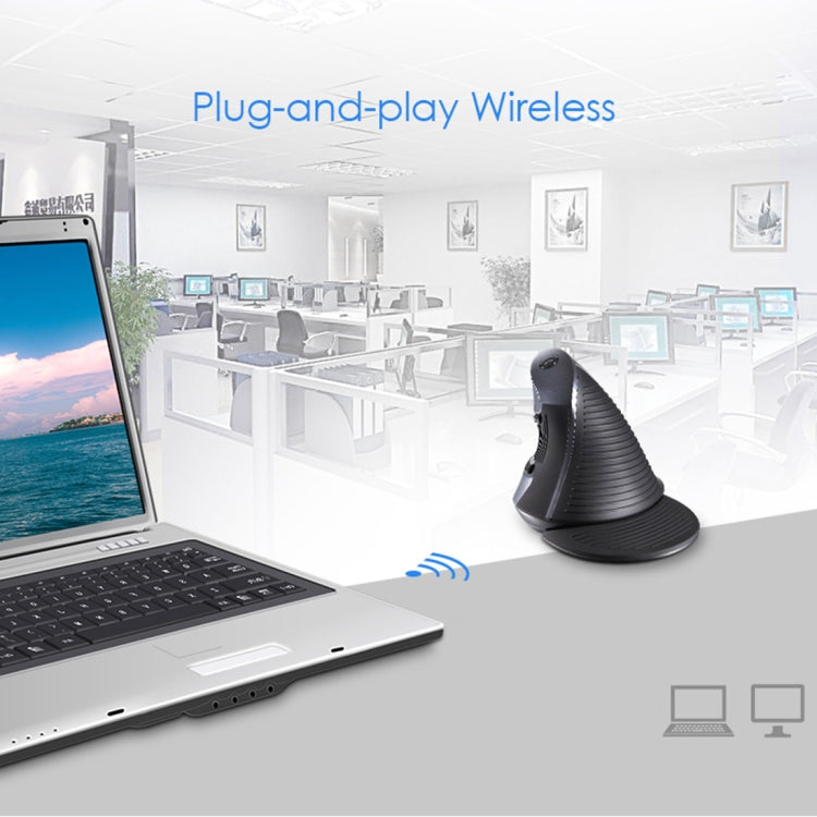 DELUX M618GX Wireless Ergonomic Vertical Mouse 1600DPI Optical Mouse, M618GX – Durable Build, Easy to Use