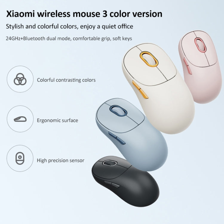 Original Xiaomi Dual-mode 1200DPI Ultra-thin Computer Mouse 3 – Bluetooth, Ultra-thin