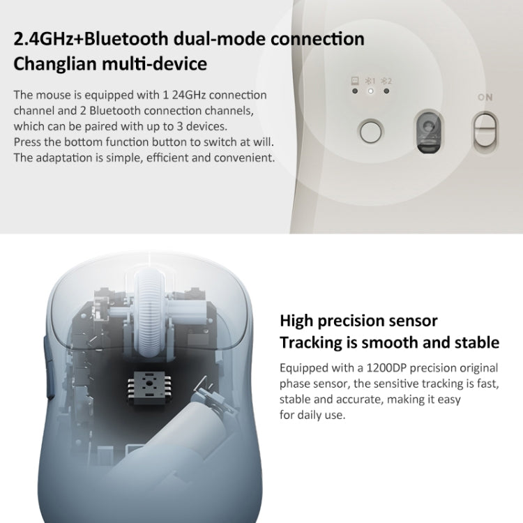 Original Xiaomi Dual-mode 1200DPI Ultra-thin Computer Mouse 3 – Bluetooth, Ultra-thin