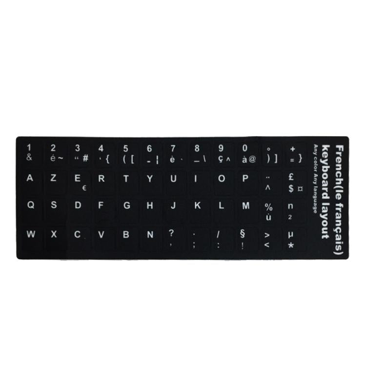 French Learning Keyboard Layout Sticker for Laptop / Desktop Computer Keyboard, French – Waterproof French