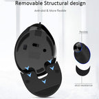 DELUX M618 Plus Wired Blue Version Optical Mouse Ergonomic Vertical Mouse 1600DPI, 1600DPI Wired – Durable Build, Easy to Use