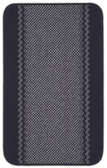 Washable Bordered Black Rug