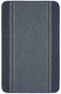 Washable Bordered Blue Rug