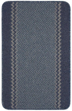 Washable Bordered Blue Rug