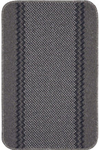 Washable Bordered Dark Grey Rug