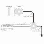T2 Bluetooth V5.0 Helmet Headset 5V for Motorcycle Driving with Anti-interference Microphone