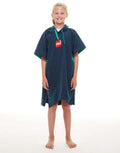 Red Luxury Towelling Changing Robe Navy (Various Sizes)
