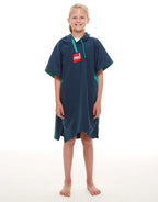 Red Luxury Towelling Changing Robe Navy (Various Sizes)
