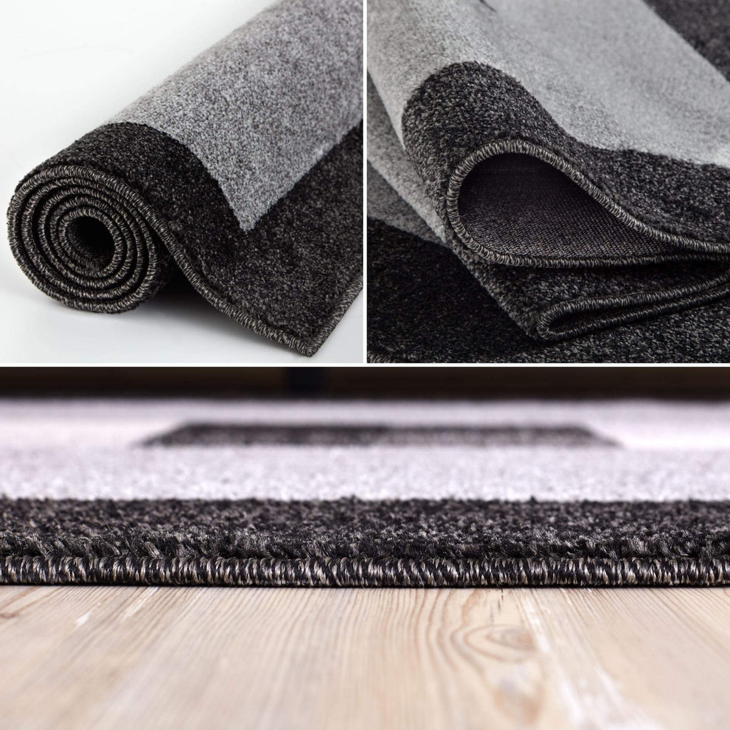 Ephesus Grey Black Rug