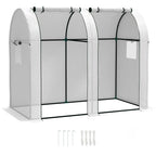 Tomato Greenhouse with 2 Roll-up Doors, 185 x 94 x 150cm