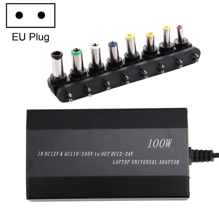 Laptop Notebook Power 100W Universal Charger with Car Charger & AC Power Adapter & 8 Power Adapters & 1 USB Port for Samsung, Sony, Asus, Acer, IBM, HP, DELL, UK Plug, AU Plug, EU Plug, UK Plug – TPU EU Plug LA0053EU