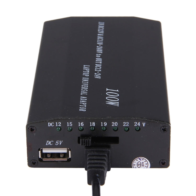 Laptop Notebook Power 100W Universal Charger with Car Charger & AC Power Adapter & 8 Power Adapters & 1 USB Port for Samsung, Sony, Asus, Acer, IBM, HP, DELL, UK Plug, AU Plug, EU Plug, UK Plug – TPU