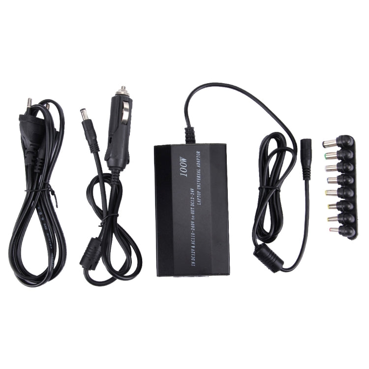 Laptop Notebook Power 100W Universal Charger with Car Charger & AC Power Adapter & 8 Power Adapters & 1 USB Port for Samsung, Sony, Asus, Acer, IBM, HP, DELL, UK Plug, AU Plug, EU Plug, UK Plug – TPU