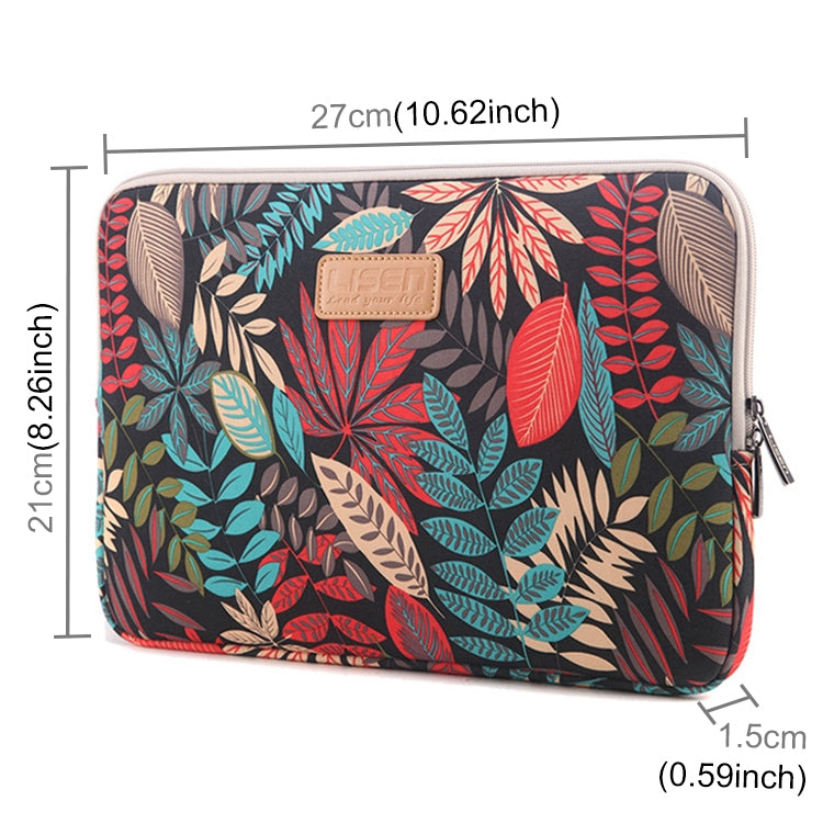 Lisen 10 inch Sleeve Case Colorful Leaves Zipper Briefcase Carrying Bag for iPad Air 2, iPad Air, iPad 4, iPad New, Galaxy Tab A 10.1, Lenovo Yoga 10.1 inch, Microsoft Surface Pro 10.6, 10 inch and Below Laptops / Tablets, 10 inch – Waterproof,...