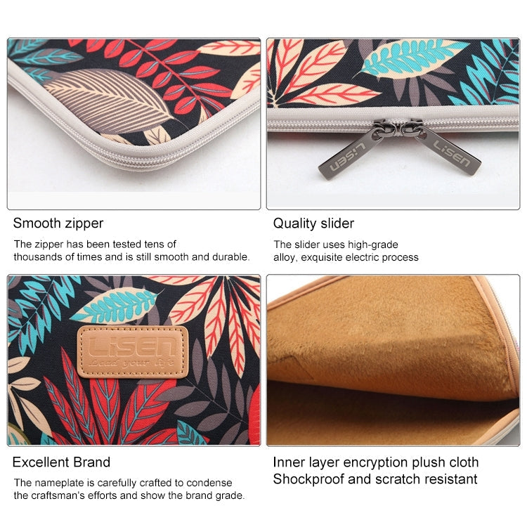 Lisen 10 inch Sleeve Case Colorful Leaves Zipper Briefcase Carrying Bag for iPad Air 2, iPad Air, iPad 4, iPad New, Galaxy Tab A 10.1, Lenovo Yoga 10.1 inch, Microsoft Surface Pro 10.6, 10 inch and Below Laptops / Tablets, 10 inch – Waterproof,...