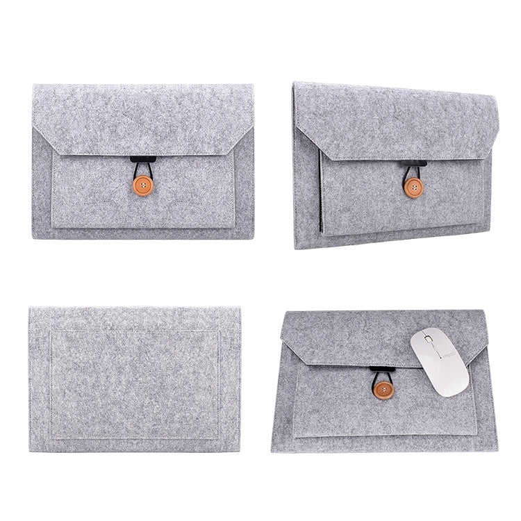 ND06 Multi-purpose Felt Button Laptop Inner Bag for 12.5 inch Laptop, 12.5 inch – Durable Build, Easy to Use