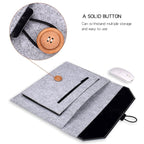 ND06 Multi-purpose Felt Button Laptop Inner Bag for 12.5 inch Laptop, 12.5 inch – Durable Build, Easy to Use