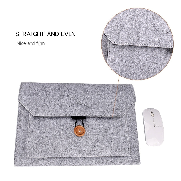 ND06 Multi-purpose Felt Button Laptop Inner Bag for 12.5 inch Laptop, 12.5 inch – Durable Build, Easy to Use