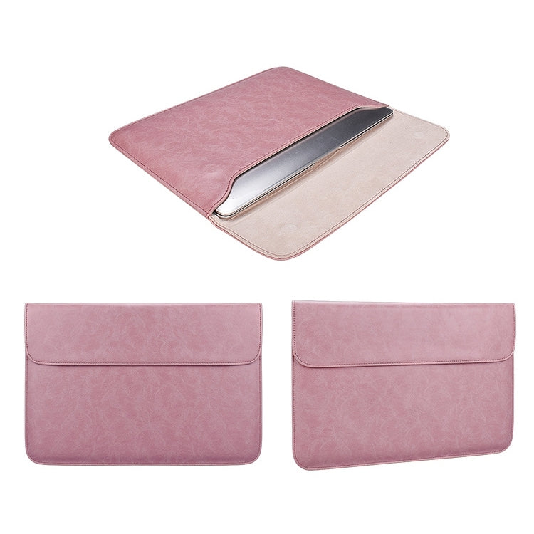 PU01S PU Leather Horizontal Invisible Magnetic Buckle Laptop Inner Bag for 13.3 inch laptops, 13.3 inch – Shockproof, Waterproof, Magnetic