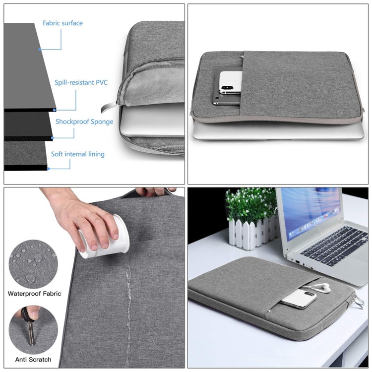 15.4 inch Universal Fashion Soft Laptop Denim Bags Portable Zipper Notebook Laptop Case Pouch for MacBook Air / Pro, Lenovo and other Laptops, Size: 39.2x28.5x2cm, 15.4 inch Grey, 15.4 inch Dark Blue, 15.4 inch Black – Durable Build, Easy to Use