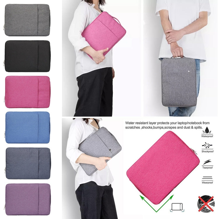 15.4 inch Universal Fashion Soft Laptop Denim Bags Portable Zipper Notebook Laptop Case Pouch for MacBook Air / Pro, Lenovo and other Laptops, Size: 39.2x28.5x2cm, 15.4 inch Grey, 15.4 inch Dark Blue, 15.4 inch Black – Durable Build, Easy to Use