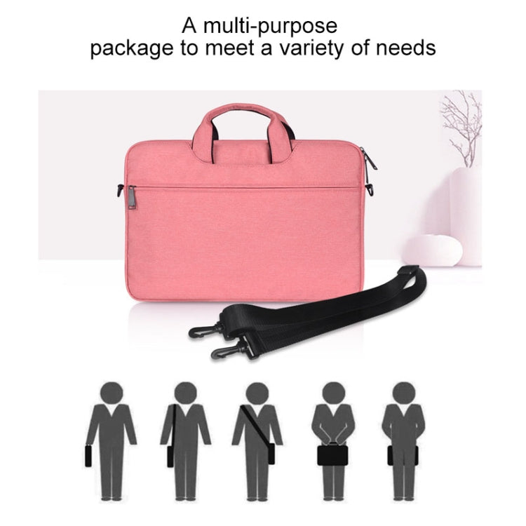 ST01S Waterproof Oxford Cloth Hidden Portable Strap One-shoulder Handbag for 14.1 inch Laptops, ST01S 14.1 inch Light Grey, ST01S 14.1 inch Dark Gray, ST01S 14.1 inch Navy Blue, ST01S 14.1 inch Black, ST01S 14.1 inch Pink – Waterproof, Wear-resistant