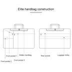 ST02S Waterproof Tear Resistance Hidden Portable Strap One-shoulder Handbag for 14.1 inch Laptops, with Suitcase Belt, ST02S 14.1 inch Black, ST02S 14.1 inch Dark Gray, ST02S 14.1 inch Pink, ST02S 14.1 inch Light Grey, ST02S 14.1 inch Navy Blue –...
