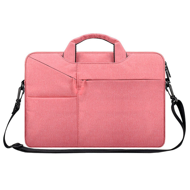 ST02S Waterproof Tear Resistance Hidden Portable Strap One-shoulder Handbag for 14.1 inch Laptops, with Suitcase Belt, ST02S 14.1 inch Black, ST02S 14.1 inch Dark Gray, ST02S 14.1 inch Pink, ST02S 14.1 inch Light Grey, ST02S 14.1 inch Navy Blue –...