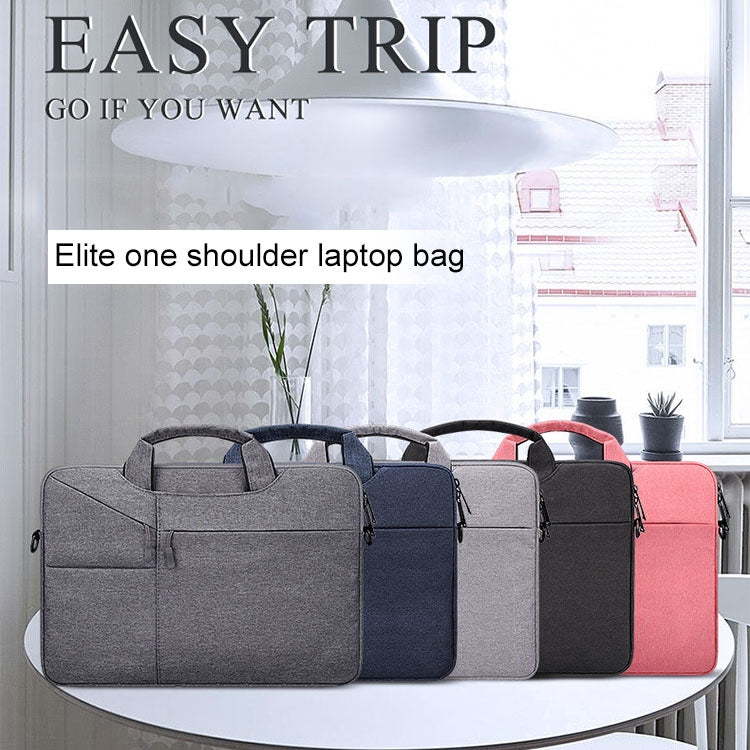 ST02S Waterproof Tear Resistance Hidden Portable Strap One-shoulder Handbag for 14.1 inch Laptops, with Suitcase Belt, ST02S 14.1 inch Black, ST02S 14.1 inch Dark Gray, ST02S 14.1 inch Pink, ST02S 14.1 inch Light Grey, ST02S 14.1 inch Navy Blue –...